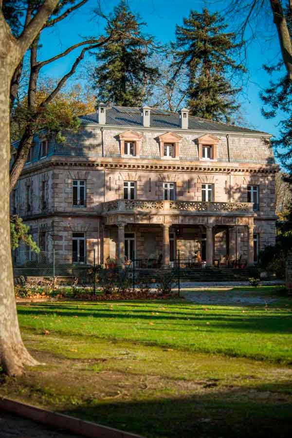 Porch and South Façade from the tennis